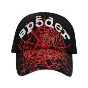 Sp5der OG Web v2 Trucker Hat Black/Red