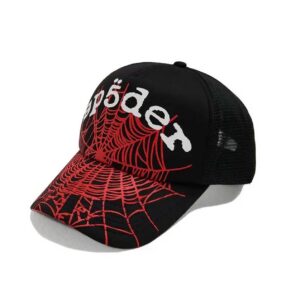 Sp5der OG Web v2 Trucker Hat Black/Red