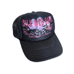 Spider Worldwide Silk Web Bank Trucker Hat Black