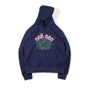 555555 Sp5der Angel Number Khaki Hoodie